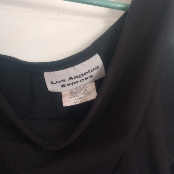 Black Tank Ruffle Front - Picture 2 of 5